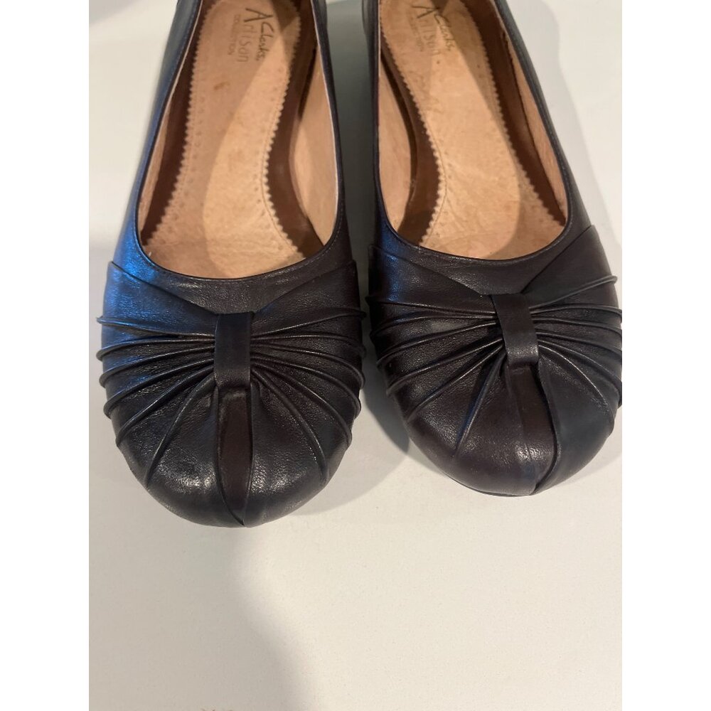 Clark’s Leather Flats Sz 9.5 - Picture 4 of 7